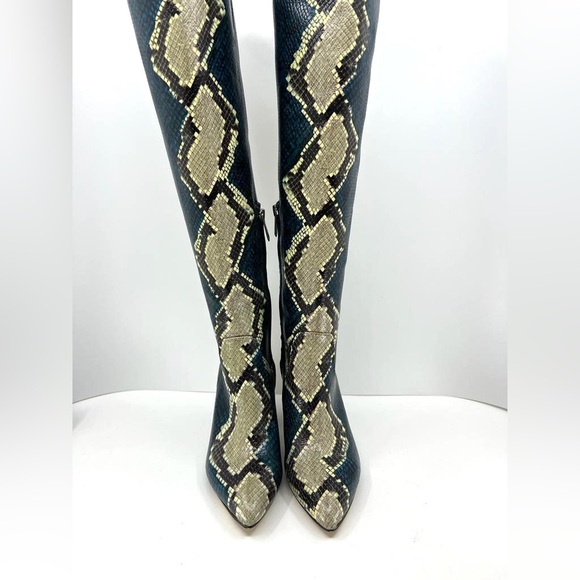 Sam Edelman Hai Women's Blue Snakeskin boots - Picture 14 of 15